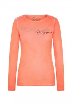 Лонгслив soccx 'Basic', оранжевый