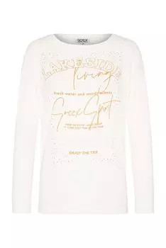 Лонгслив Soccx, цвет Wool White