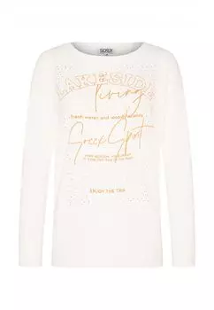 Лонгслив soccx 'Rock the Boat', белый