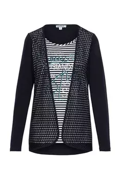 Лонгслив Soccx Shirt, цвет navy/aqua