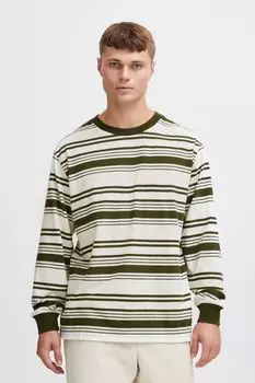 Лонгслив !SOLID Langarmshirt SDHalid, зеленый