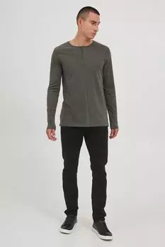 Лонгслив !SOLID Langarmshirt, серый