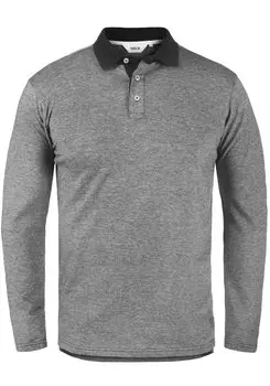 Лонгслив !SOLID Poloshirt, черный