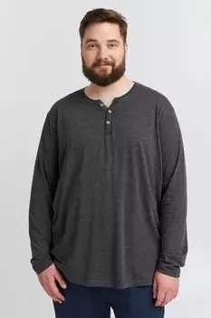 Лонгслив !SOLID, серый