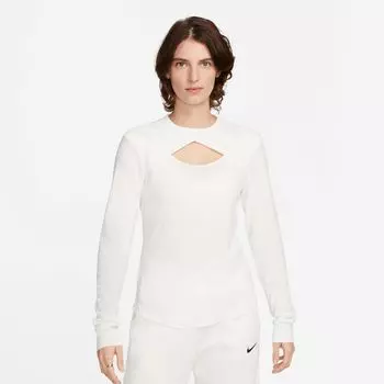 Лонгслив Sportswear Cut Out Long-Sleeve Top NIKE, цвет SAIL/SAIL