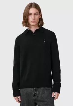 Лонгслив STATTEN - Polo shirt AllSaints, черный