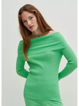 Лонгслив STEFANEL, зеленый