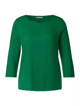 Лонгслив Street One Langarmshirt, цвет brisk green