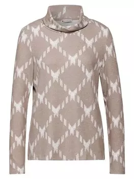 Лонгслив Street One Langarmshirt, цвет light mocha beige