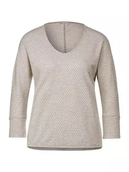 Лонгслив Street One Langarmshirt, цвет spring sand melange