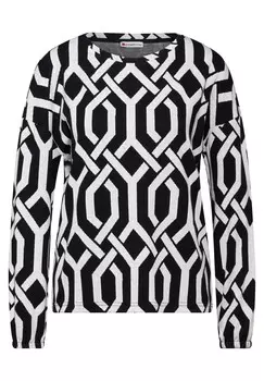 Лонгслив STREET ONE Shirt, черный