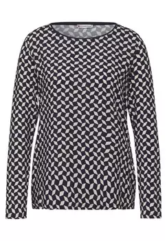 Лонгслив STREET ONE Shirt, ночной синий