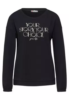 Лонгслив STREET ONE Shirt, ночной синий