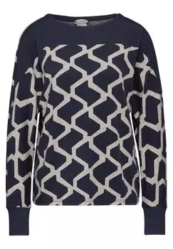 Лонгслив STREET ONE Shirt, синий