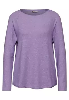 Лонгслив STREET ONE Shirt, светло-фиолетовый