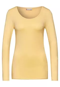 Лонгслив STREET ONE Shirt, желтый
