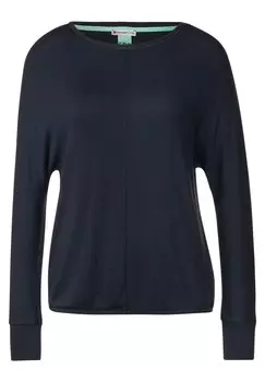 Лонгслив Street One, темно-синий