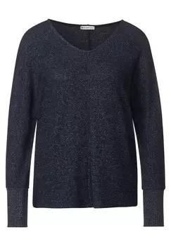 Лонгслив Street One, темно-синий