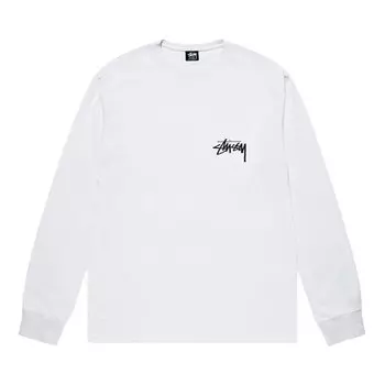 Лонгслив Stussy 8 Ball Fade Long-Sleeve Tee 'White', белый