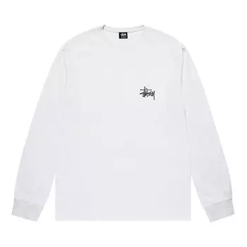 Лонгслив Stussy Basic Long-Sleeve Tee 'White', белый
