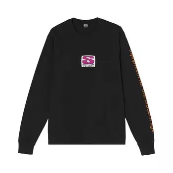 Лонгслив Stussy Equipment Company Pig Dyedlong-Sleeve, черный