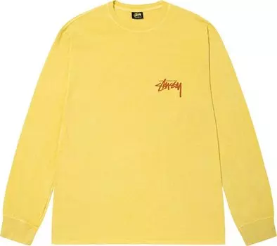 Лонгслив Stussy How We're Livin' Pigment Dyed Long-Sleeve 'Butter', желтый