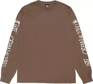 Лонгслив Stussy International Crew 'Brown', коричневый
