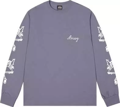 Лонгслив Stussy Paradise Lost Long-Sleeve Tee 'Mauve', фиолетовый