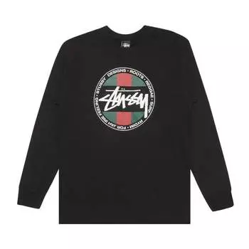 Лонгслив Stussy SS Stripe Dot 'Black', черный