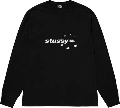 Лонгслив Stussy Star Sport 'Black', черный