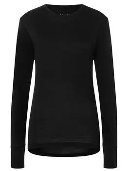 Лонгслив super.natural Merino, черный