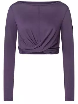 Лонгслив super.natural Merino, фиолетовый