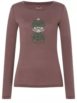 Лонгслив super.natural Merino, красный