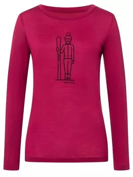 Лонгслив super.natural Merino Longsleeve W SKIANTO LS, розовый