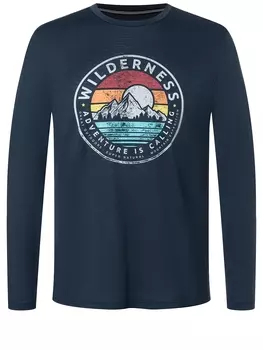 Лонгслив super.natural Merino, синий