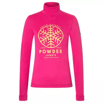 Лонгслив Super Natural Women's Powder Junkie Turtle, цвет Fuchsia Red/Illuminating