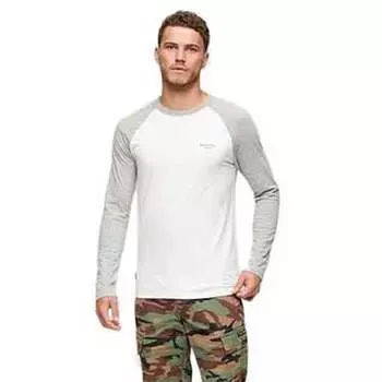 Лонгслив Superdry Essential Baseball, белый