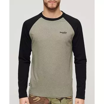 Лонгслив Superdry Essential Baseball, серый