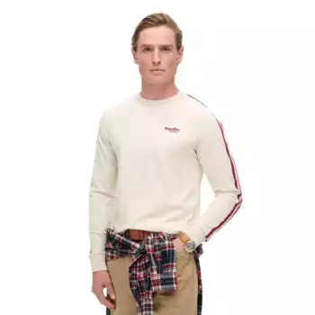 Лонгслив Superdry Essential Logo Retro St, белый