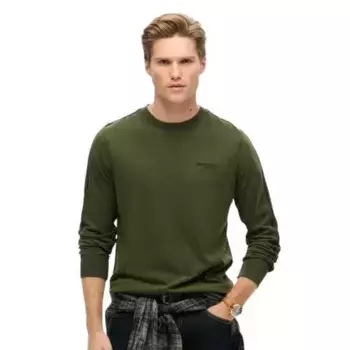 Лонгслив Superdry Essential Logo Retro, зеленый