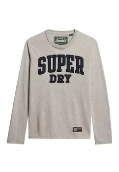 Лонгслив Superdry Shirt Athletic, светло-серый