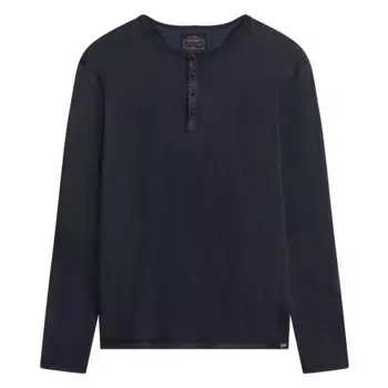 Лонгслив Superdry Slub Grandad, синий