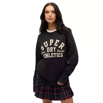 Лонгслив Superdry Vintage Athletic, черный