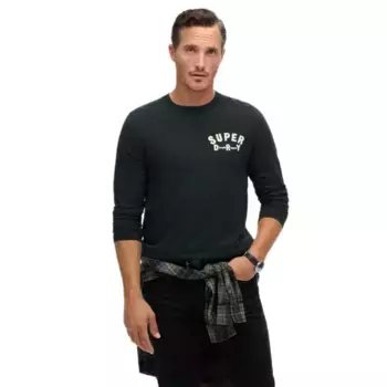 Лонгслив Superdry Workwear Applique, черный