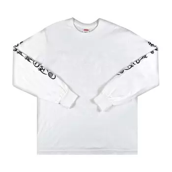 Лонгслив Supreme Clayton Patterson Long-Sleeve Tee 'White', белый
