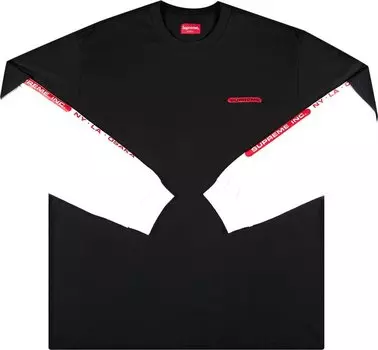 Лонгслив Supreme Inc. Paneled Long-Sleeve Top 'Black', черный