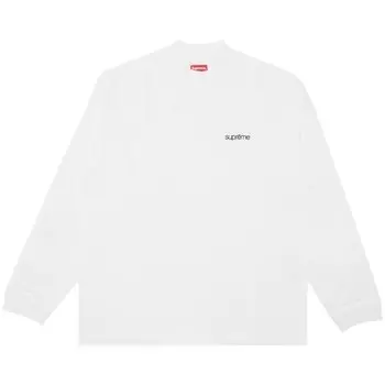 Лонгслив Supreme Mock Neck Long-Sleeve Top 'White', белый
