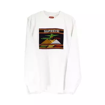 Лонгслив Supreme Needlepoint Patch Long-Sleeve Top 'White', белый