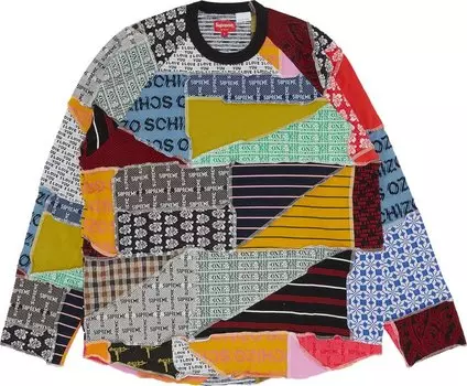 Лонгслив Supreme Patchwork Jacquard Long-Sleeve Top 'Multicolor', разноцветный