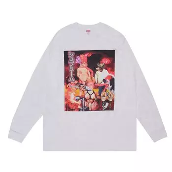 Лонгслив Supreme Sekintani La Norihiro Long-Sleeve Tee 'White', белый
